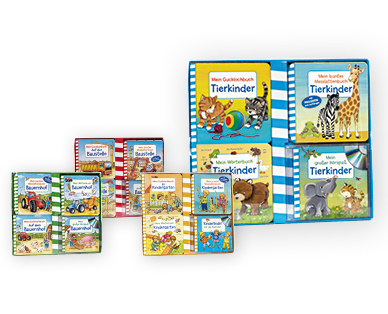 Babybücher-Set, 4-teilig
