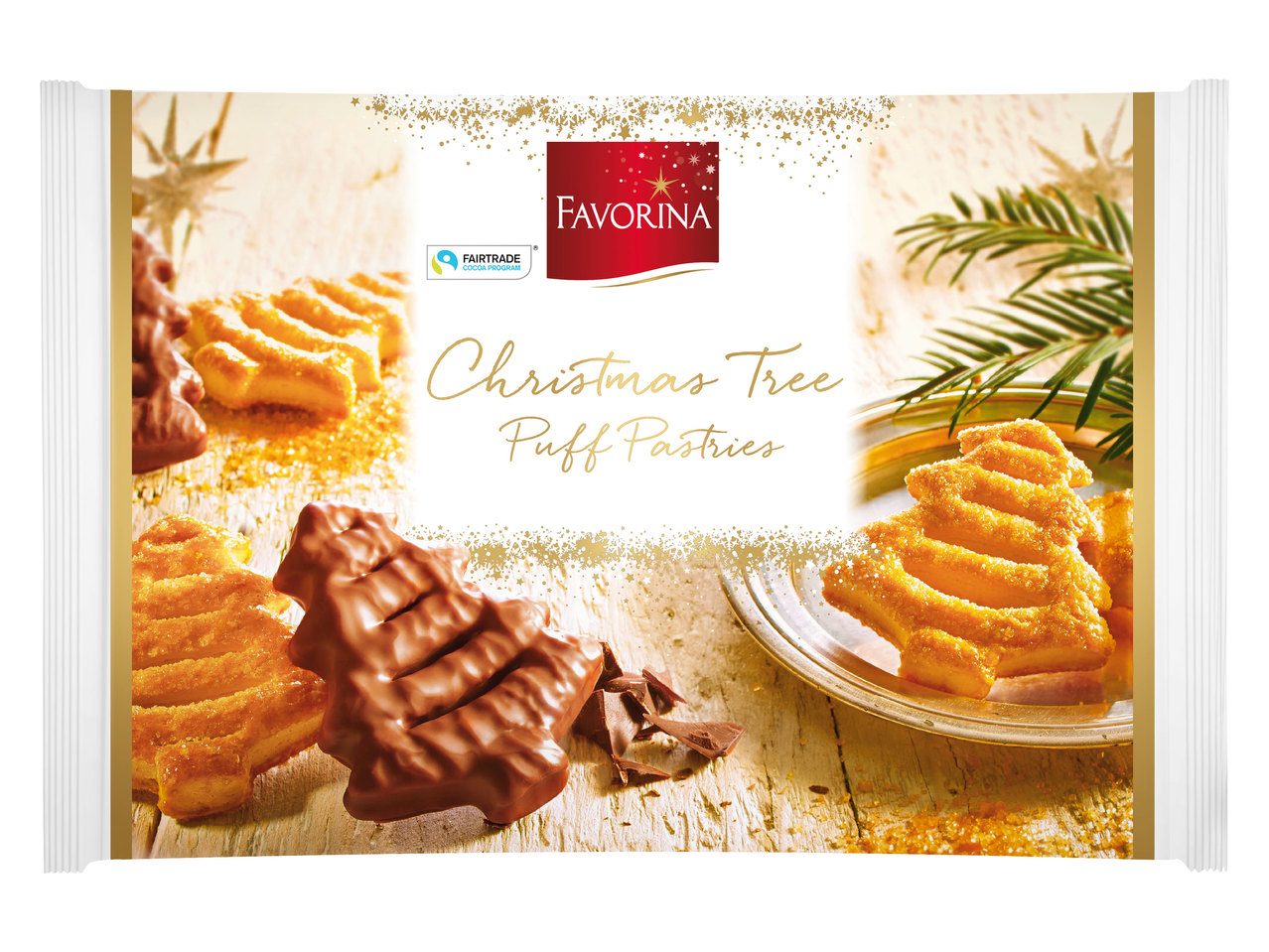 FAVORINA Weihnachtsbäumchen aus Blätterteig