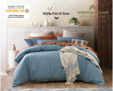 French Linen Quilt Cover Set – King Size
