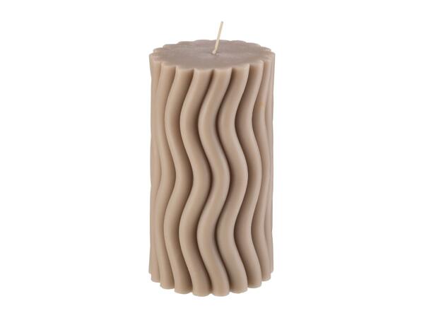 Livarno Home Pillar Candle - Brown