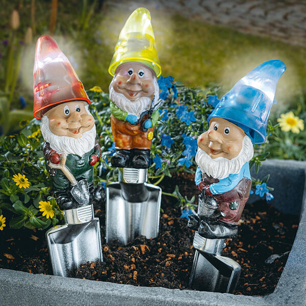 LED Solar-Gartenzwerge