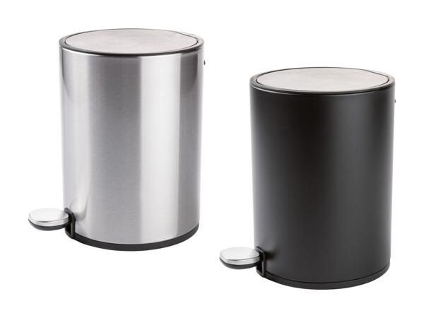 Poubelle de salle de bain/​en acier inox