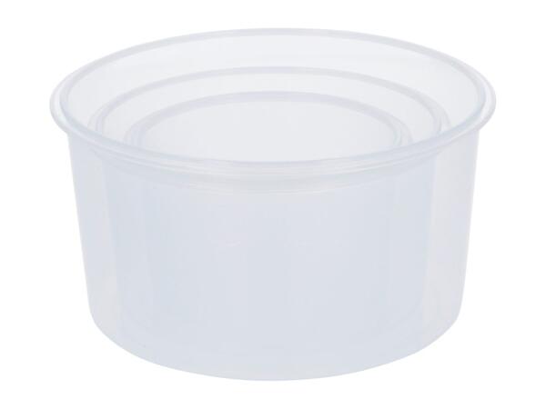 Silvercrest Round Food Storage Container Set - 3 Pieces