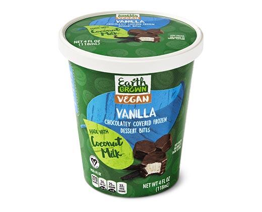 Earth Grown 
 Peanut Butter or Vanilla Non-Dairy Dessert Bites