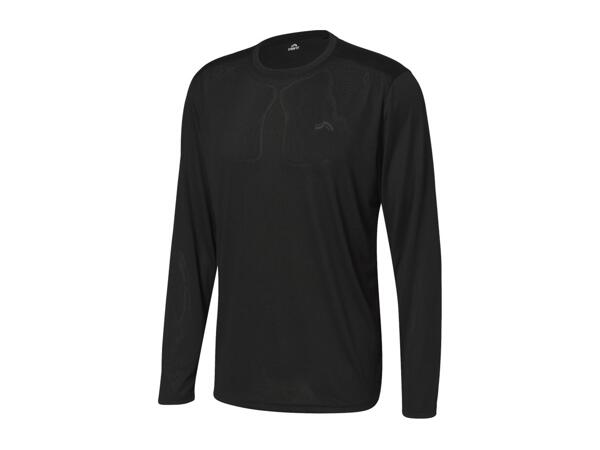 CRIVIT Men's Black Long Sleeve Sports Top