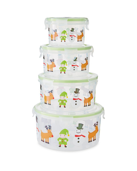 Crofton Christmas Round Containers
