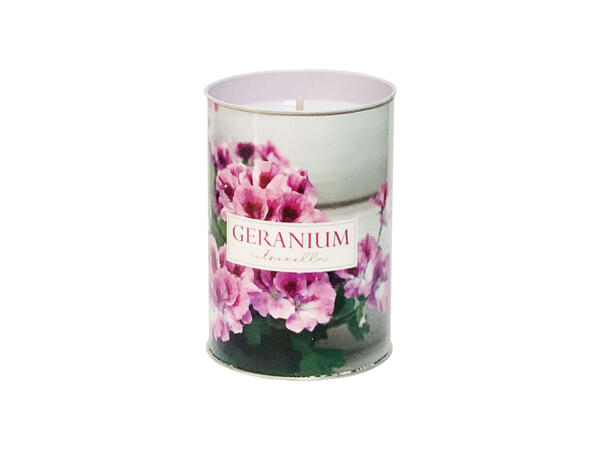 Geranium candle