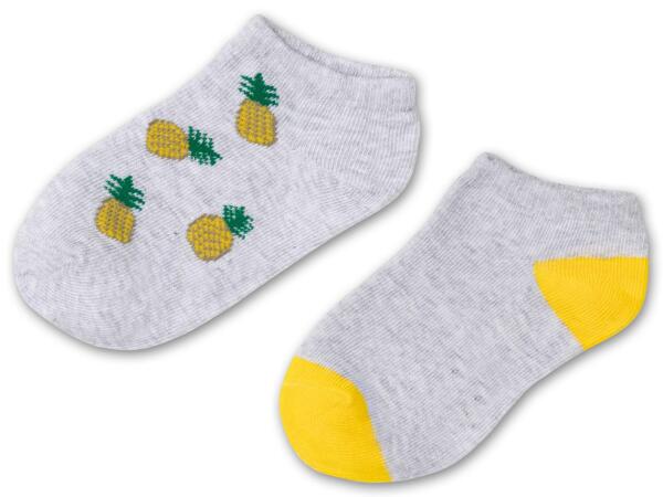 Kinder Sneakersocken, 2 Paar