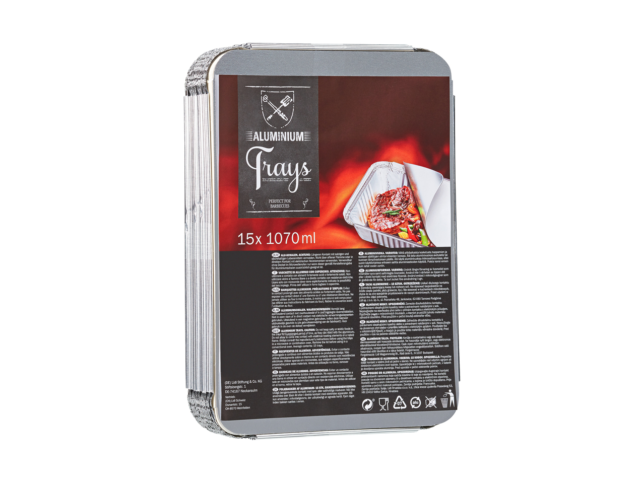 Barquettes en aluminium