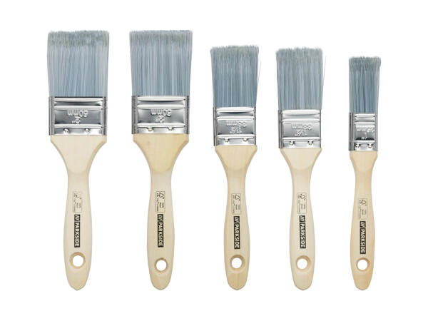 Set de pinceaux plats, 5 pièces
