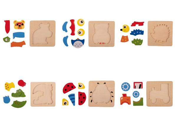 Playtive Dřevěné puzzle