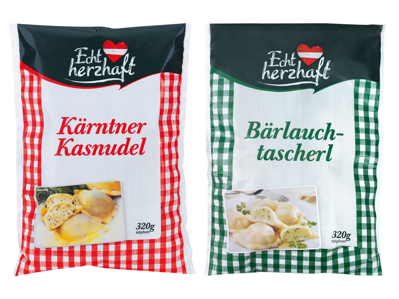 ECHT HERZHAFT Kärntner Kasnudeln/Bärlauchtascherl