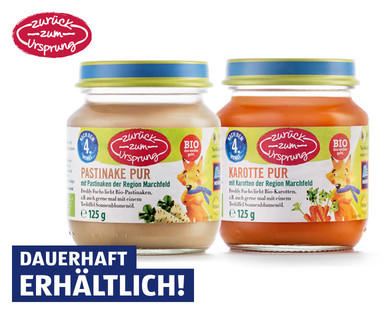 ZURÜCK ZUM URSPRUNG Bio-Gemüsebrei