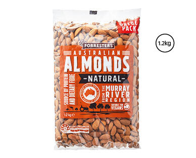 Forresters Natural Almonds 1.2kg