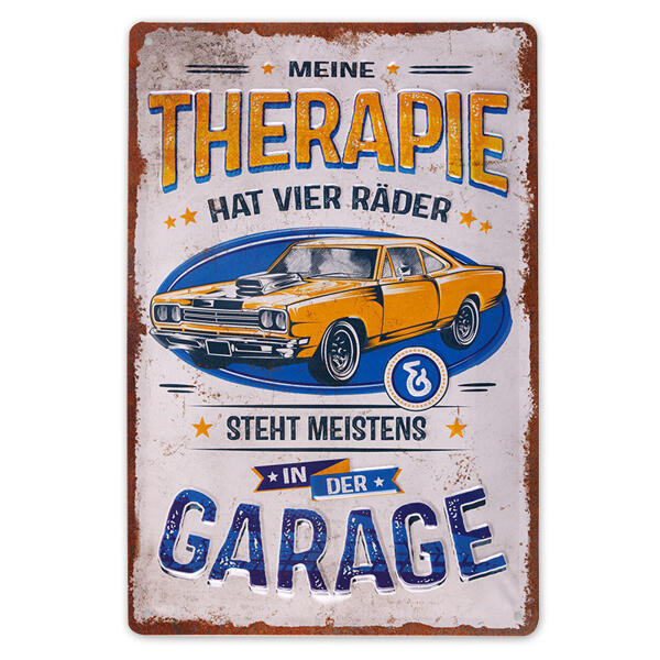 Retro-Metallschild
