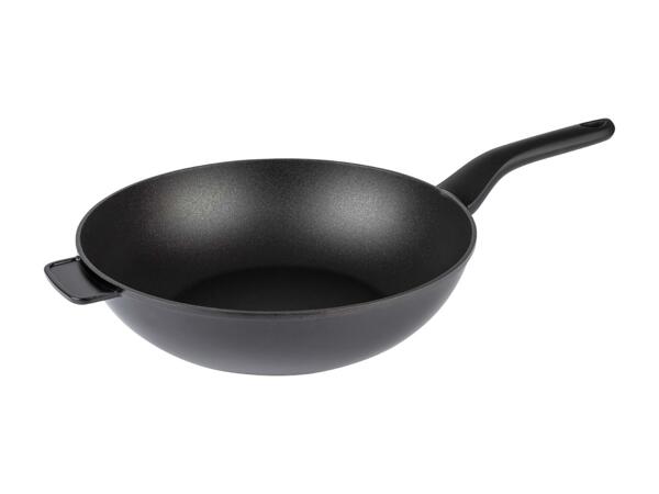 Padella wok in ghisa di alluminio