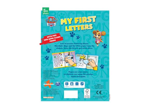 Paw Patrol: My First Letters - Early Learning Wipe Clean Book
