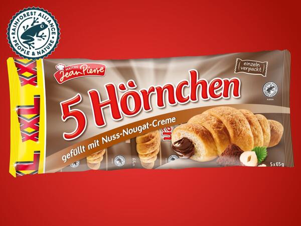 Croissants mit Nuss-Nougat-Füllung