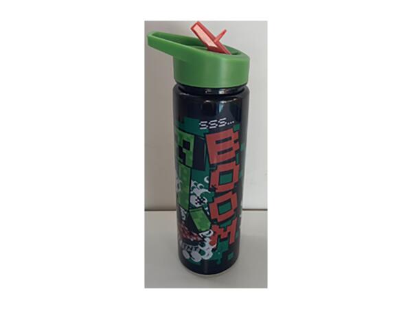 600ml Character Water Bottle - Minecraft