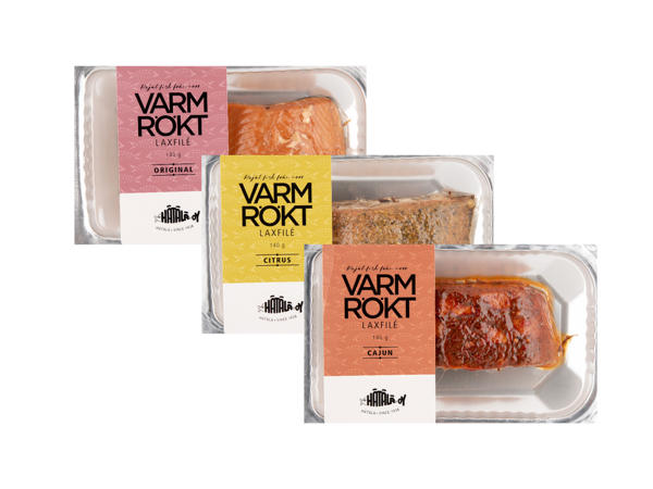 Varmrökt laxfilé