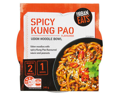 Urban Eats Spicy Kung Pao Udon Noodle Bowl 240g