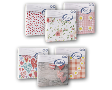 Serviettes spéciales fête des Mères SOLO