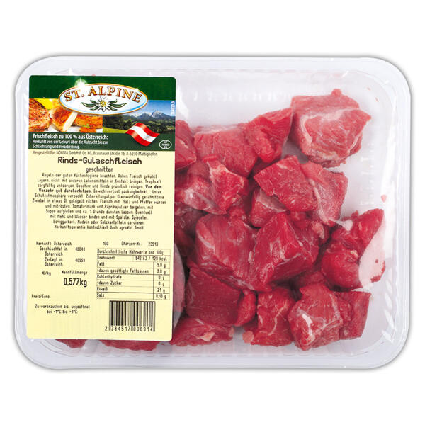 Rindsgulasch / Siedefleisch