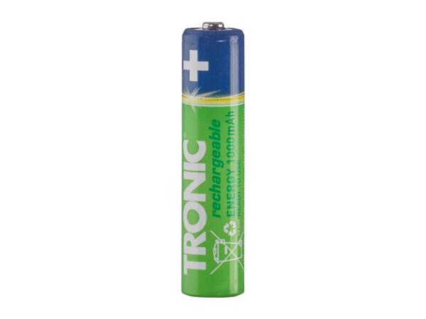 Tronic AAA NiMH Rechargeable Batteries - 4 Pack