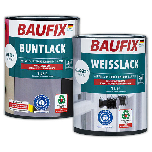 Buntlack / Weißlack 2in1