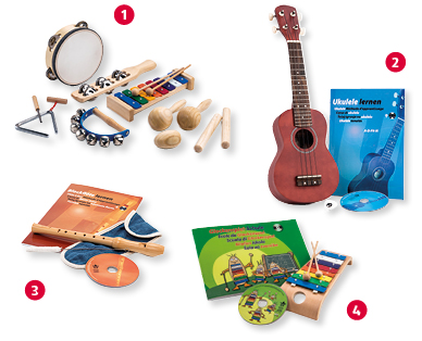 Lot d'instruments de musique