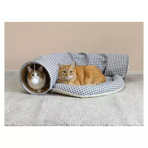Cat Tunnel Lounger - Gingham