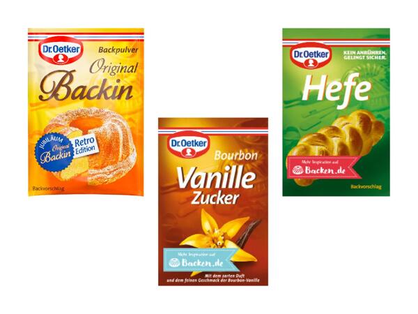 Ingrédients de pâtisserie Dr. Oetker (valable uniquement en Suisse alémanique et en Suisse romande)