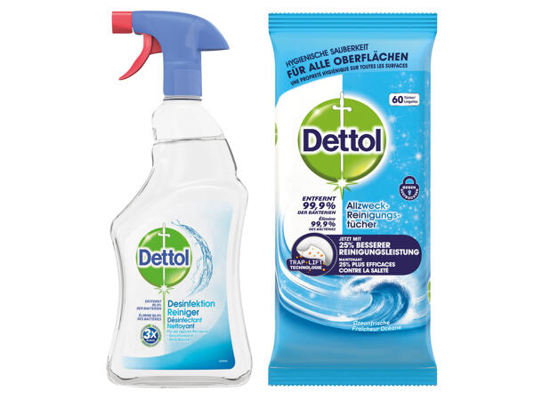 Dettol Allzweckreiniger oder Reinigungstücher