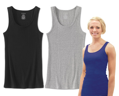 Serra Ladies' 2-Pack Ribbed Tank Tops