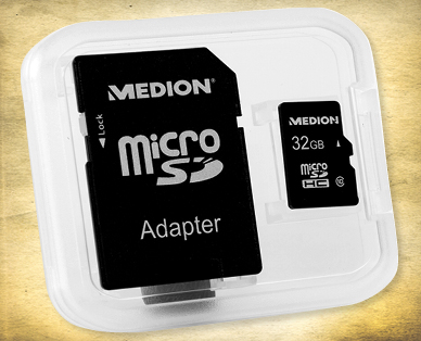Carte mémoire microSDHC, 32 Go MEDION(R)