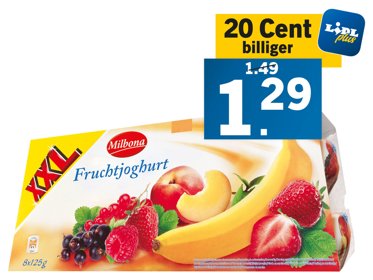 MILBONA Fruchtjoghurt