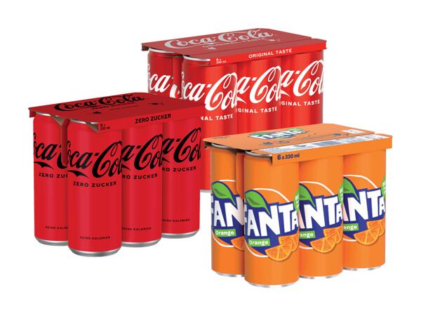Coca-Cola/Coca-Cola zero/Fanta Orange