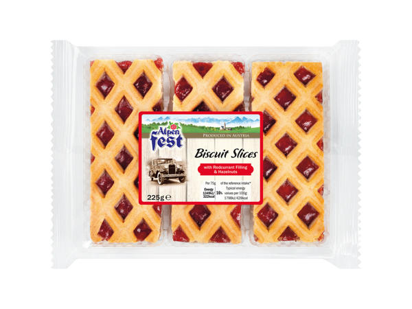 Biscuit Slices with Fruit Filling