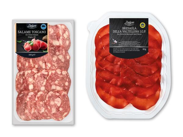 DELUXE Salame toscano eller bresaola