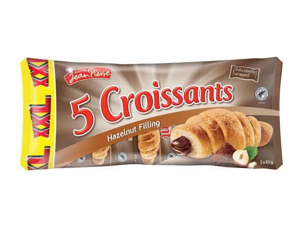 XXL Croissants with Hazelnut Filling