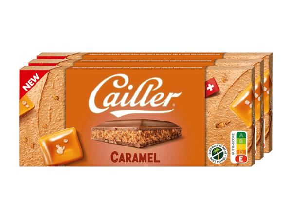 Tablette de chocolat Caramel, pack de 3