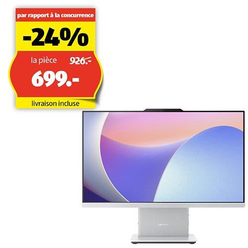 LENOVO Ordinateur IdeaCentre élégant, 23.8", tout-en-un, 24IRH9