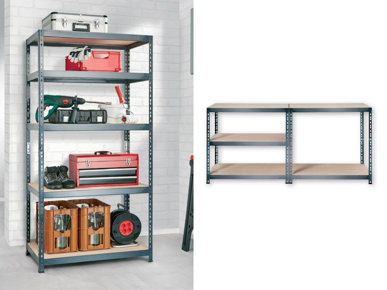 POWERFIX Metal Shelving Unit
