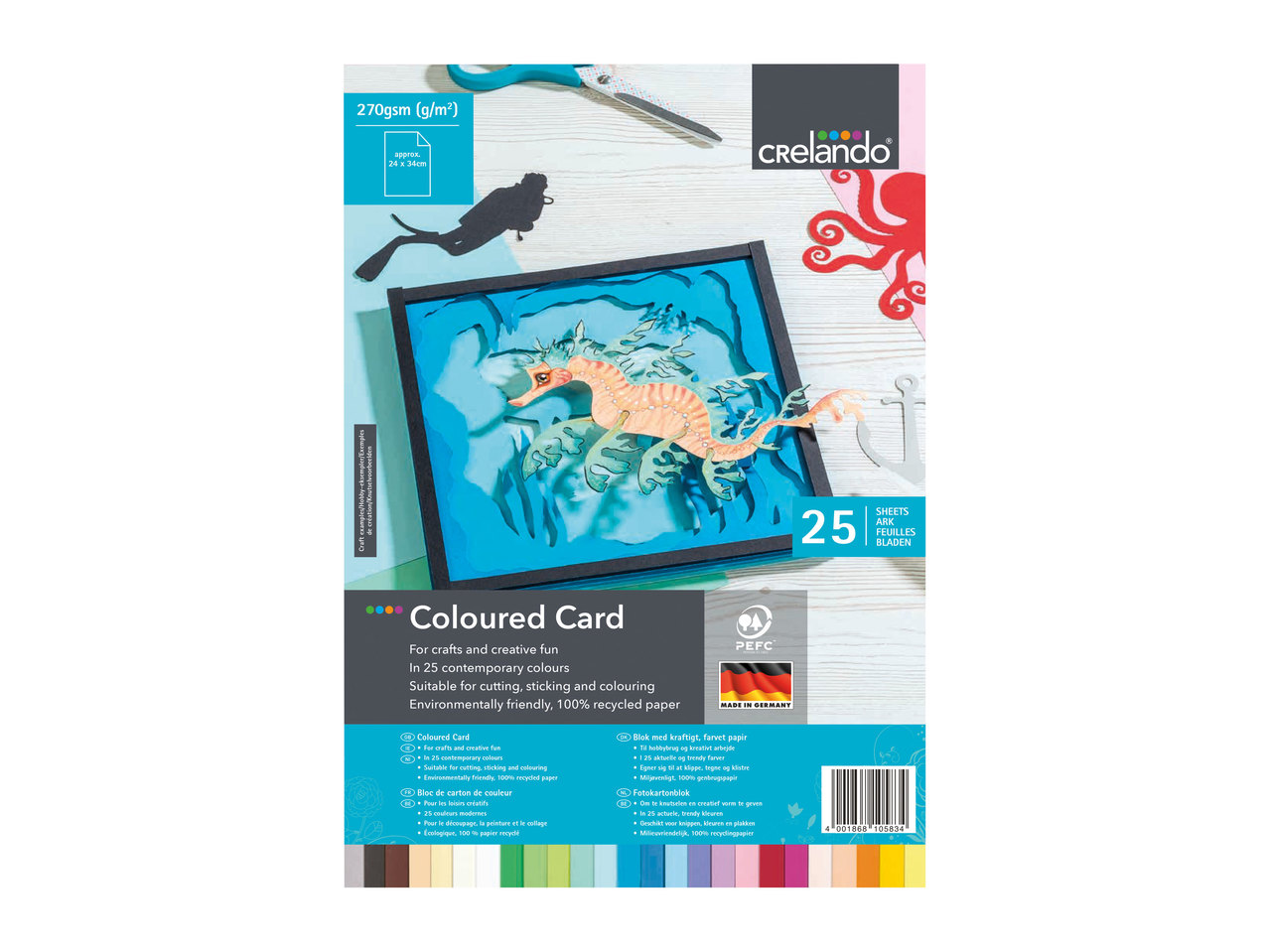 Crelando Coloured Card or Paper1