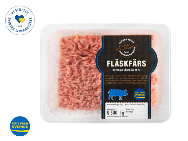 Färsk fläskfärs