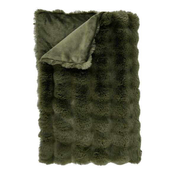 HOME CREATION(R) 				Couverture en fausse fourrure