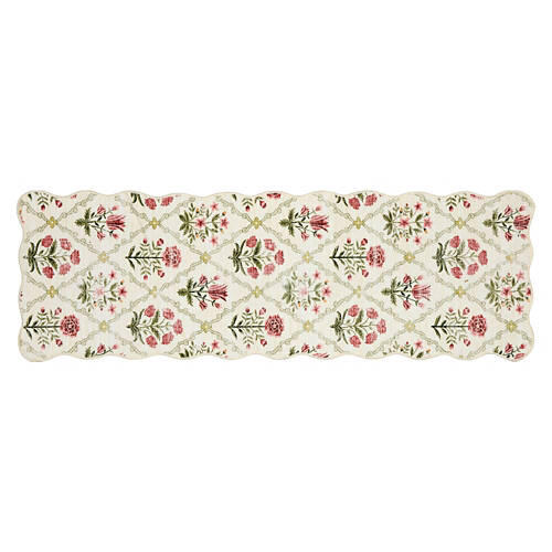 2' x 6' Washable Scalloped Runner - Trellis