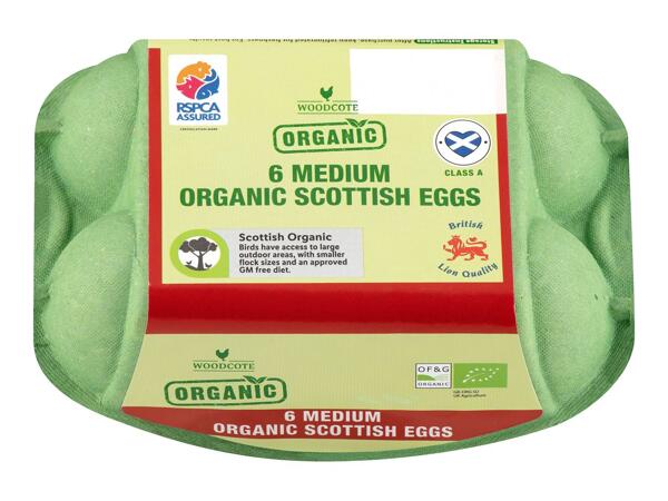 Woodcote 6 Medium Organic Scottish Eggs