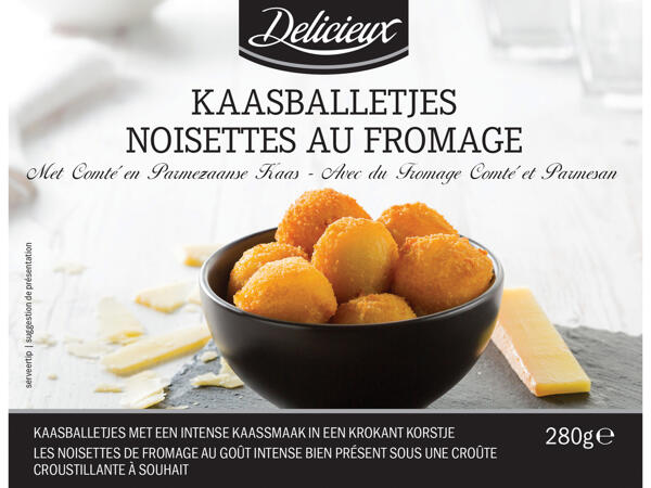 Noisettes au fromage ou aux crevettes