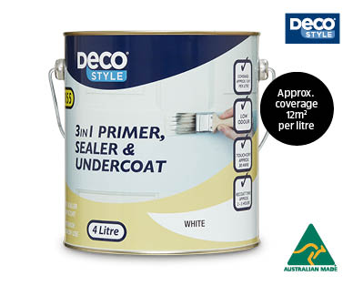 3 In 1 Primer, Sealer And Undercoat 4L